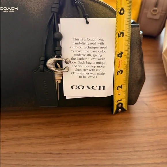 Coach Empire Carryall Brown/Black Leather Shoulder Bag - Picture 5 of 14